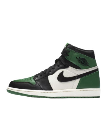 Green high top jordans deals