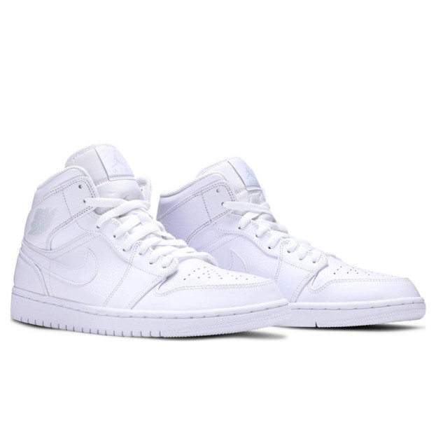 Jordan 1 Retro Mid Triple White 554724-109
