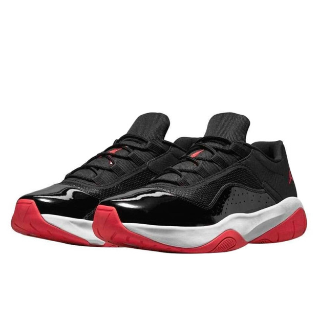 Low top red jordan 11 store