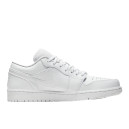 Jordan 1 Retro Low Triple White Tumbled Leather 553558-130