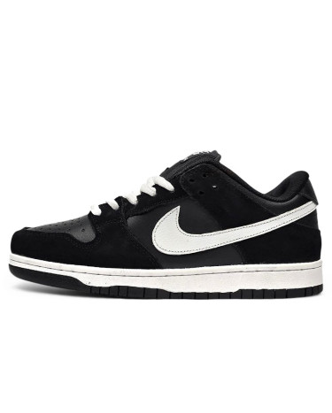 Nike SB Dunk Low Black White Two З ХУТРОМ