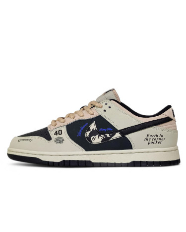 Nike SB Dunk Low x Stussy 40th Beige Black