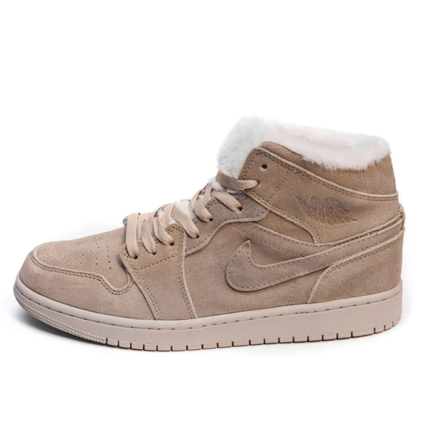 Jordan 1 Rerto Mid Beige Winter Fur