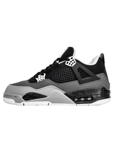 Jordan 4 Retro Black Grey White Winter З ХУТРОМ