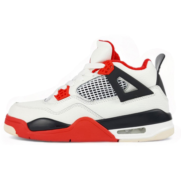 Jordan 4 White Red Winter С МЕХОМ