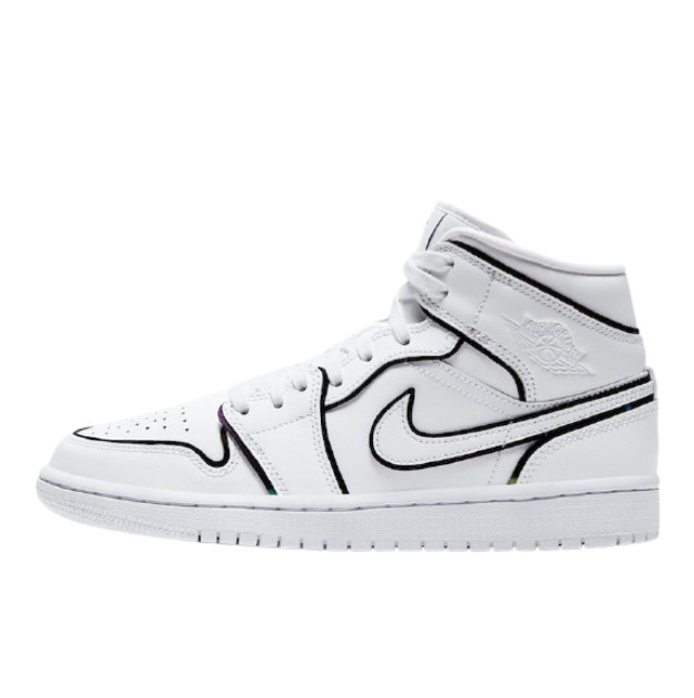 Jordan 1 Retro Mid Iridescent Reflective White CK6587-100