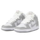 Nike SB Dunk High Grey White Winter З ХУТРОМ