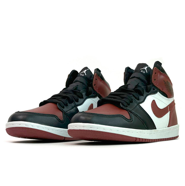 Jordan 1 Retro High Burgundy Black Winter Fur