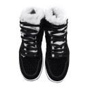 Jordan 1 Retro Mid Black White Winter С МЕХОМ