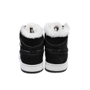 Jordan 1 Retro Mid Black White Winter С МЕХОМ