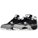 Jordan 4 Retro Black Grey White Winter З ХУТРОМ