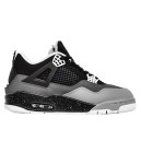 Jordan 4 Retro Black Grey White Winter З ХУТРОМ