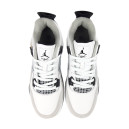 Jordan 4 Retro White Black Termo Fleece