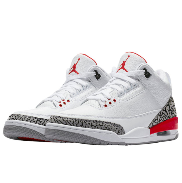 Jordan 3 Retro White Red 398614-116