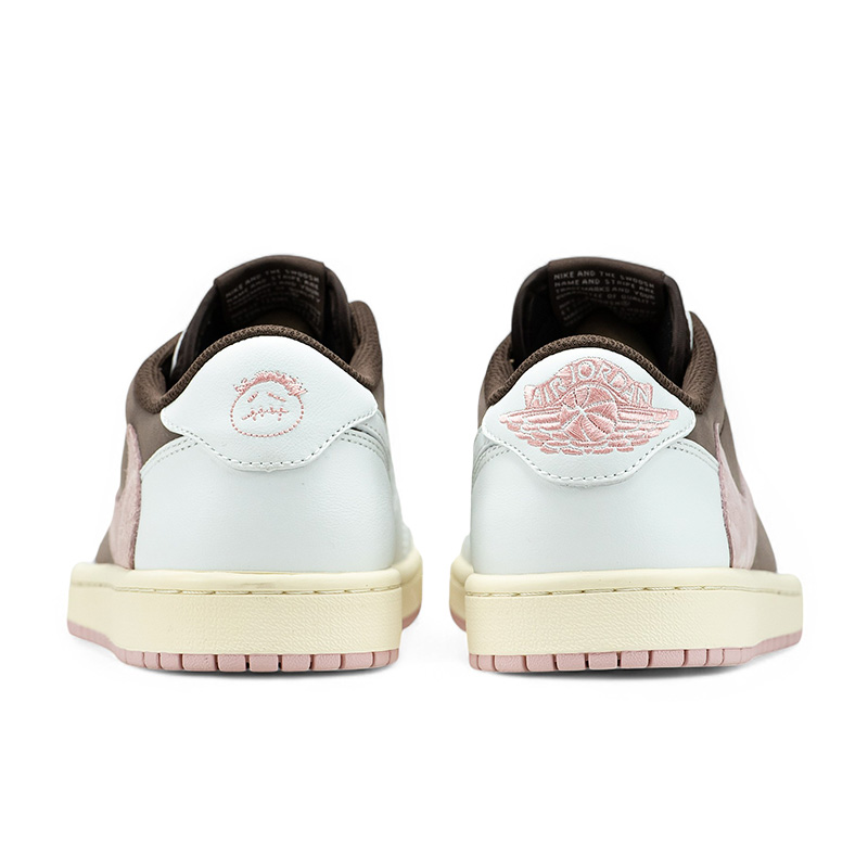 Jordan 1 Low x Travis Scott White Brown Pink Купити оригінал в