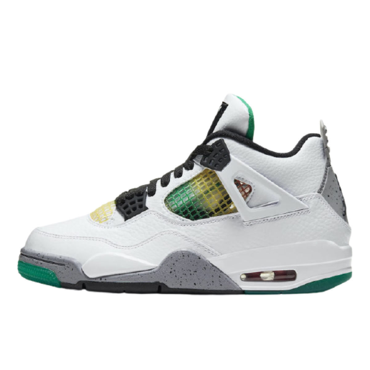 AQ9129 100 Jordan 4 Retro Lucid Green Rasta Jordan