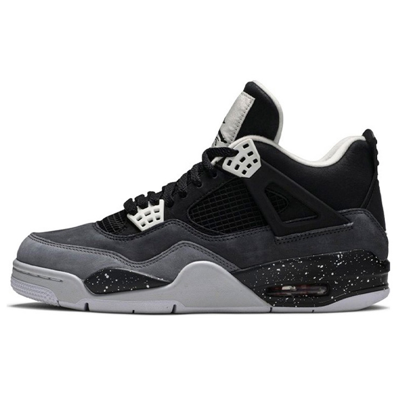 Gray air jordan 4 top