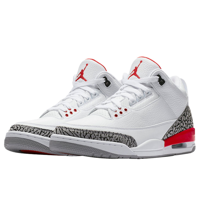 Nike Air Jordan 3 Retro White Red 398614 116 jordan
